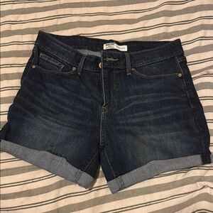 Women's Dark Blue Jean Shorts